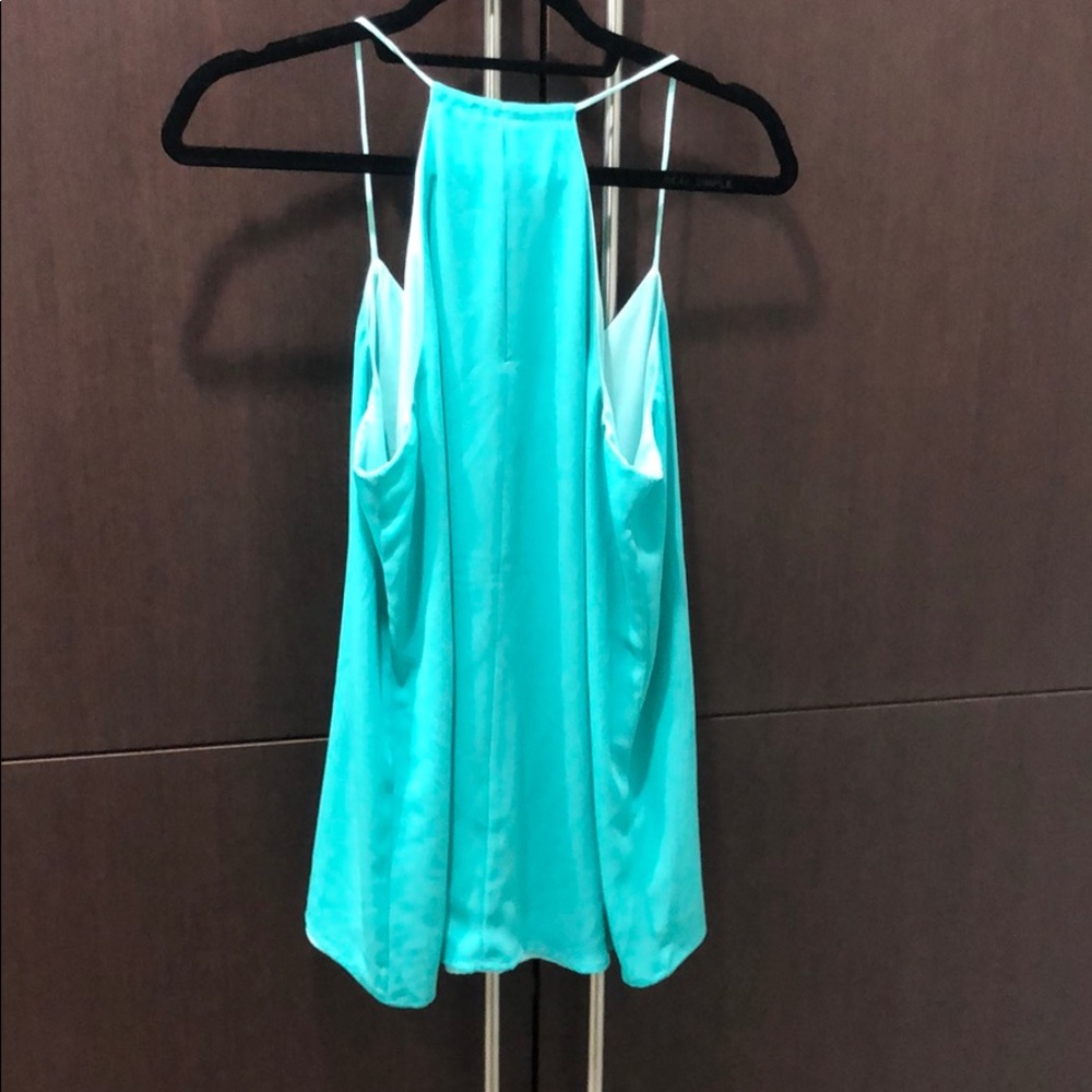 Express Reversible Racerback Tank, Teal, Medium. - Picture 3 of 8